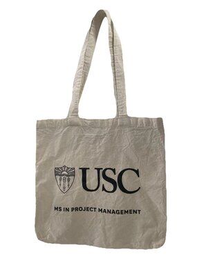 USC Collegiate Canvas Tote Bag Shoulder Strap MS Project Management University